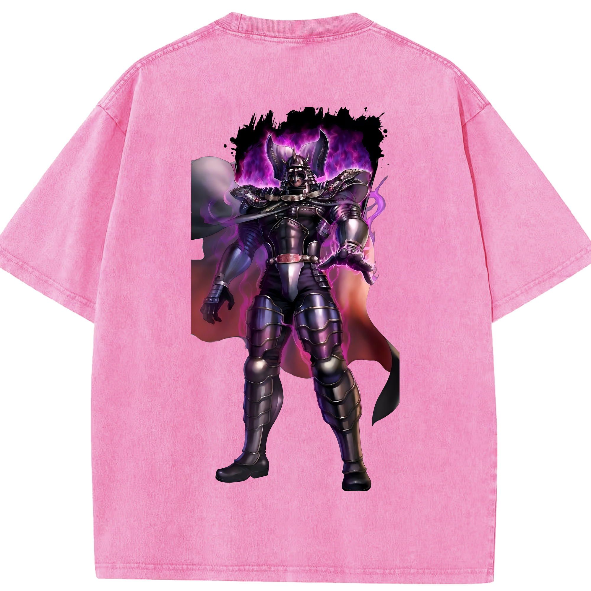 （画像用） 北斗の拳 Fist of the North Star 綿100% ヴィンテージ風 半袖Tシャツ（背面プリント）